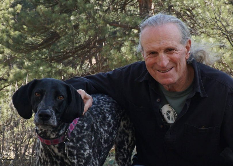 man with dog